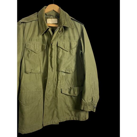 Vintage US Army Field Jacket M51 1958 Vietnam Size XS Oversized Vintage Green - Picture 10 of 16
